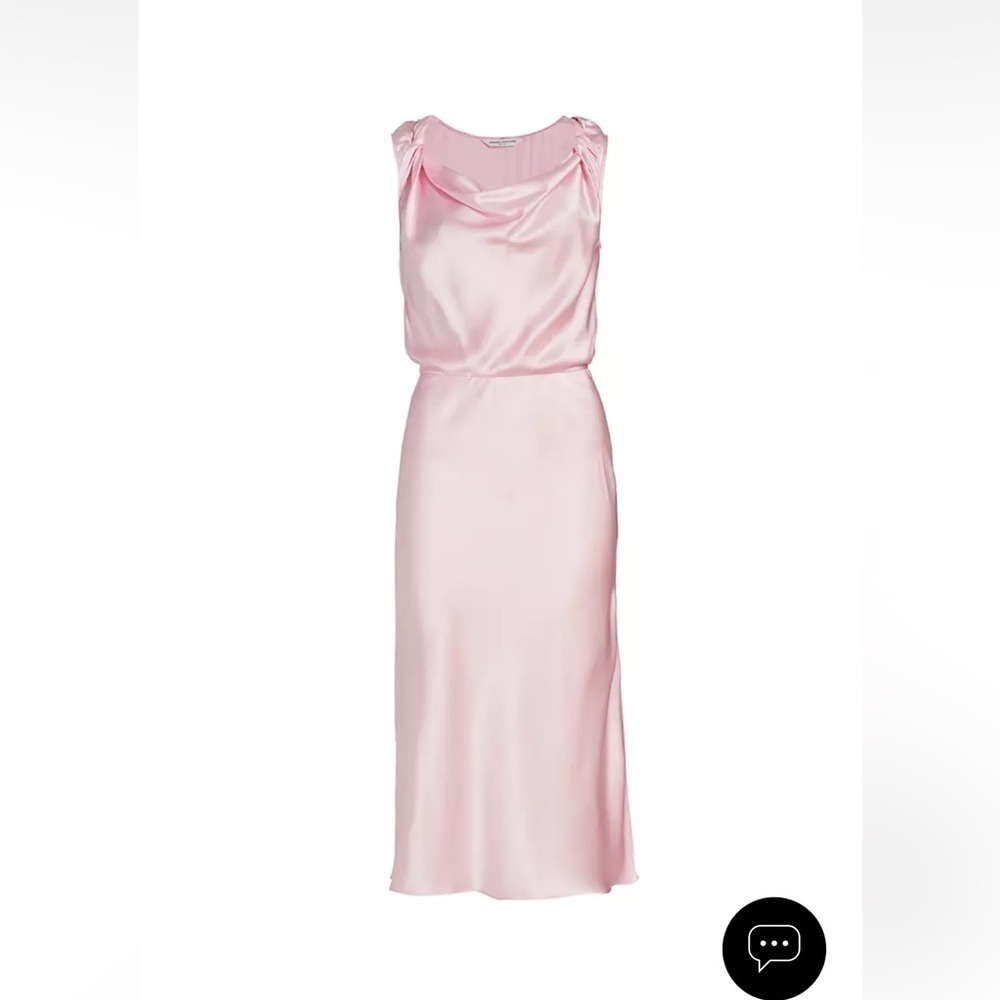 Amanda Uprichard Light Pink Silk Slip Dress Size XS - Picture 3 of 14